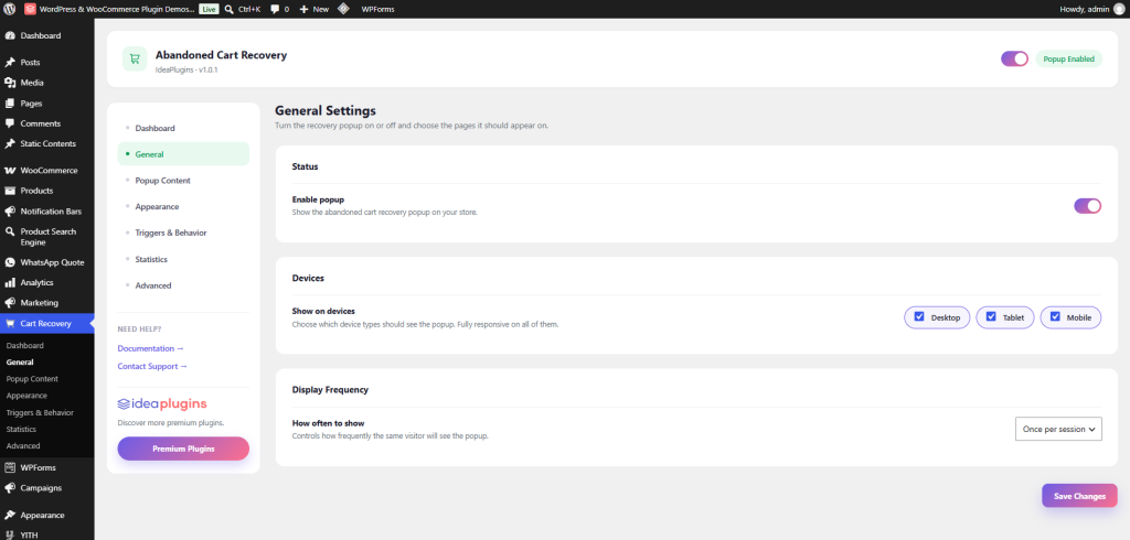 Abandoned Cart Recovery for WooCommerce