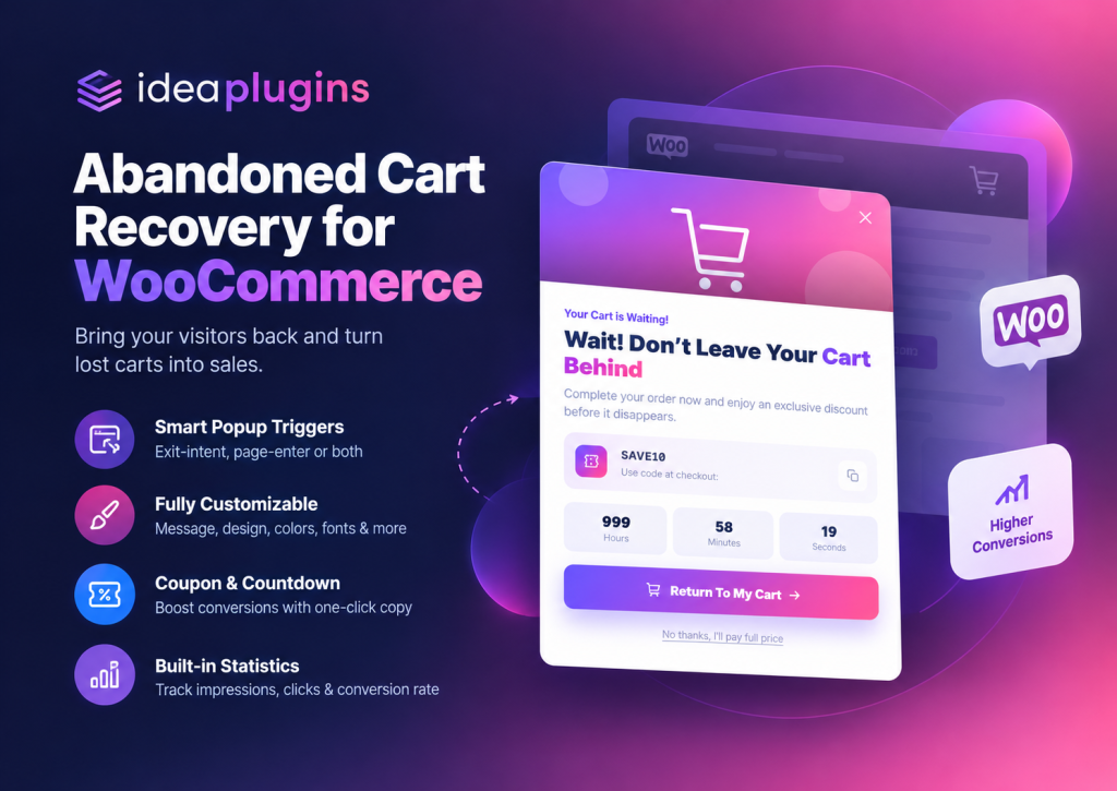 Abandoned Cart Recovery for WooCommerce