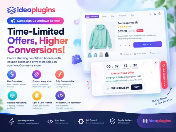 WooCommerce Campaign Countdown Timer