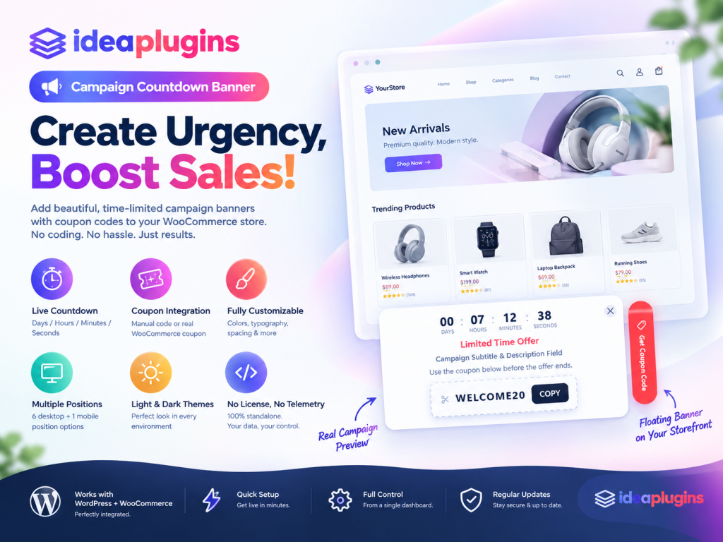 Campaign Countdown Banner Wordpress