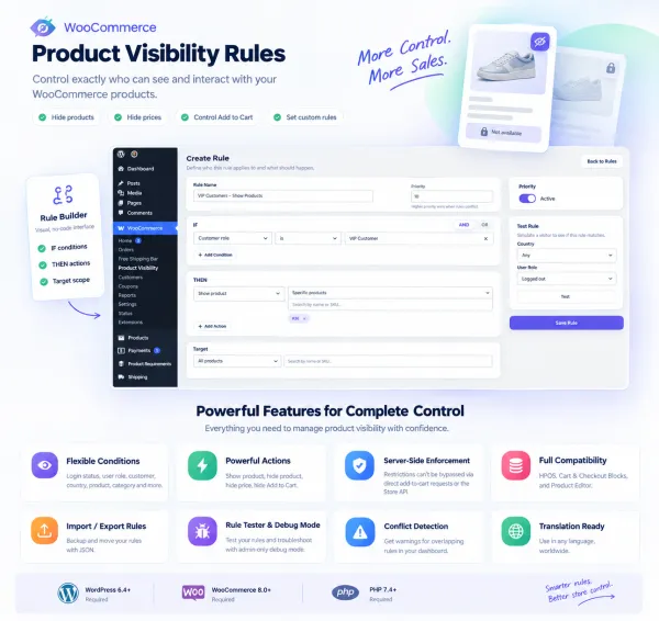 WooCommerce Product Visibility Rules