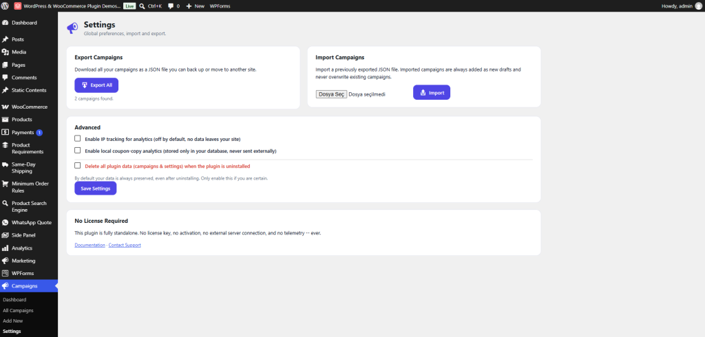 WooCommerce Campaign Countdown Timer