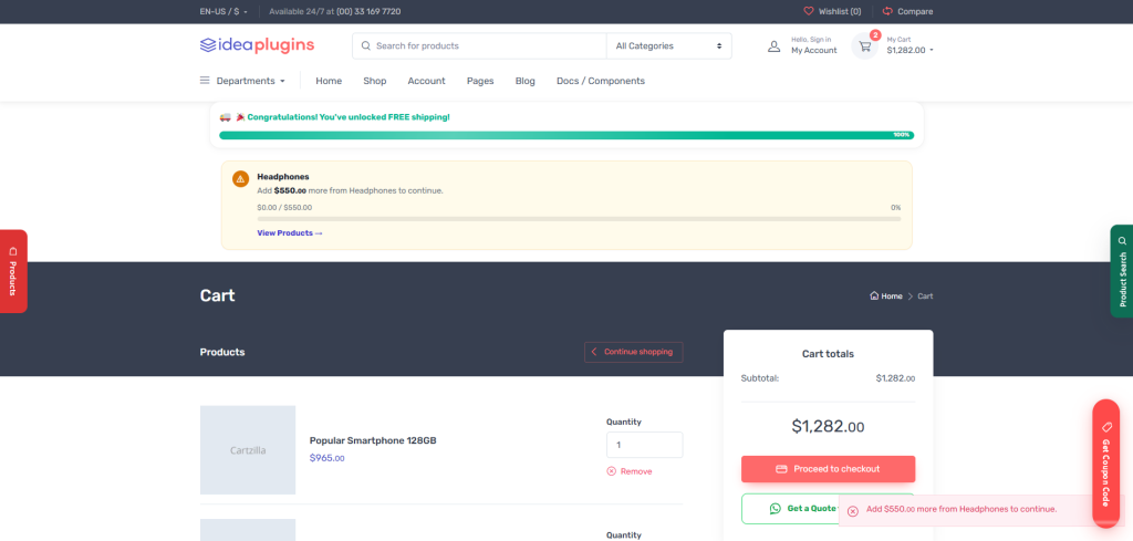 WooCommerce Category-Based Minimum Order Rules