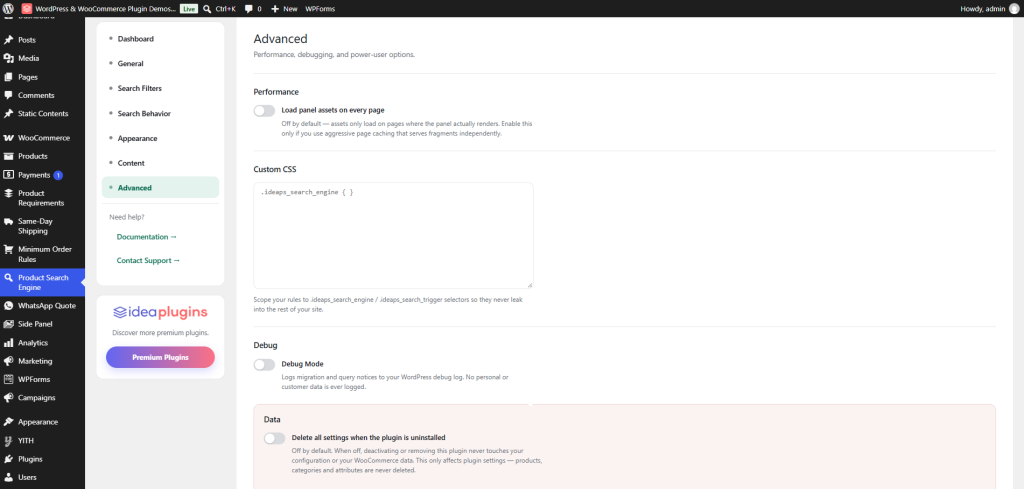 WooCommerce Product Search Engine