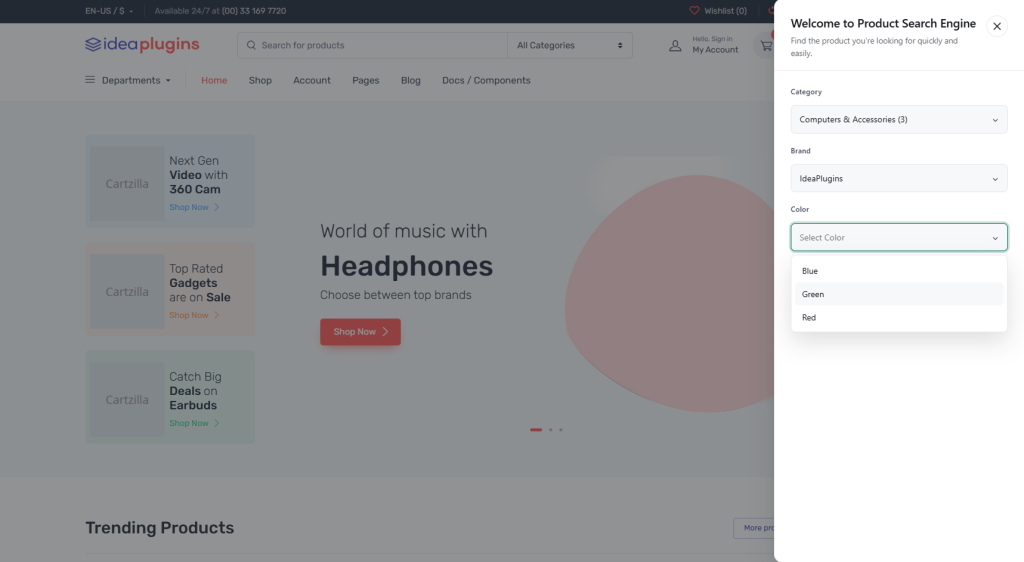 WooCommerce Product Search Engine