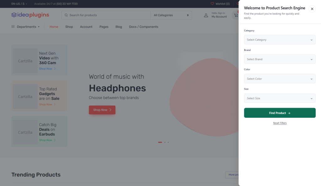 WooCommerce Product Search Engine