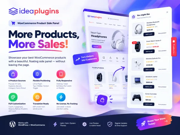 WooCommerce Product Side Panel