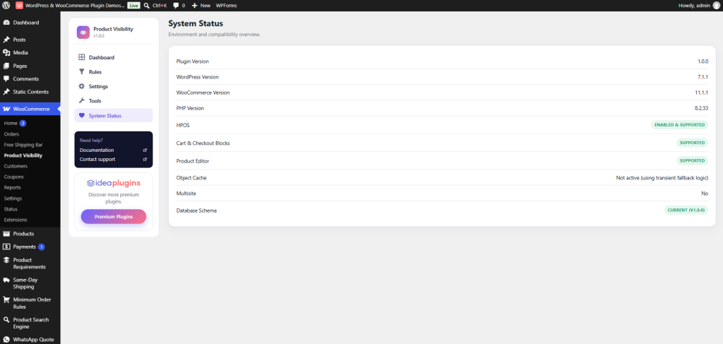 WooCommerce Product Visibility Rules