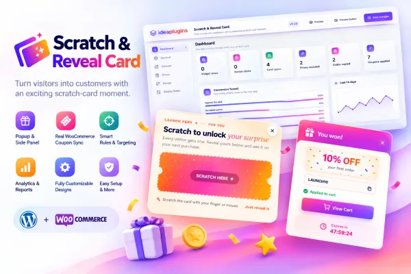 Scratch & Reveal Card – Scratch Card Plugin for WordPress & WooCommerce