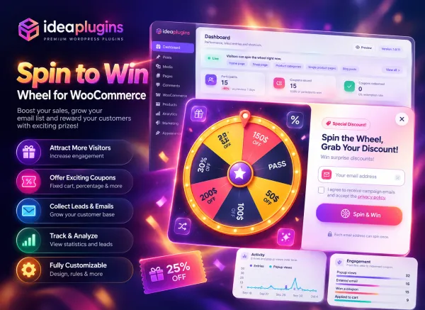 WooCommerce Spin Wheel Plugin – Spin to Win & Coupon Popup